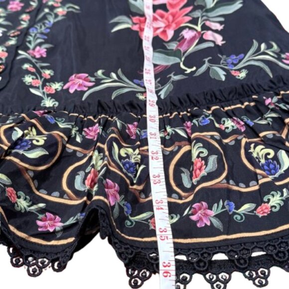 NWT FARM Rio Black Belle Garden Whimsigoth Fairy Girly Botanical Dress (SZ XL) - Picture 11 of 14